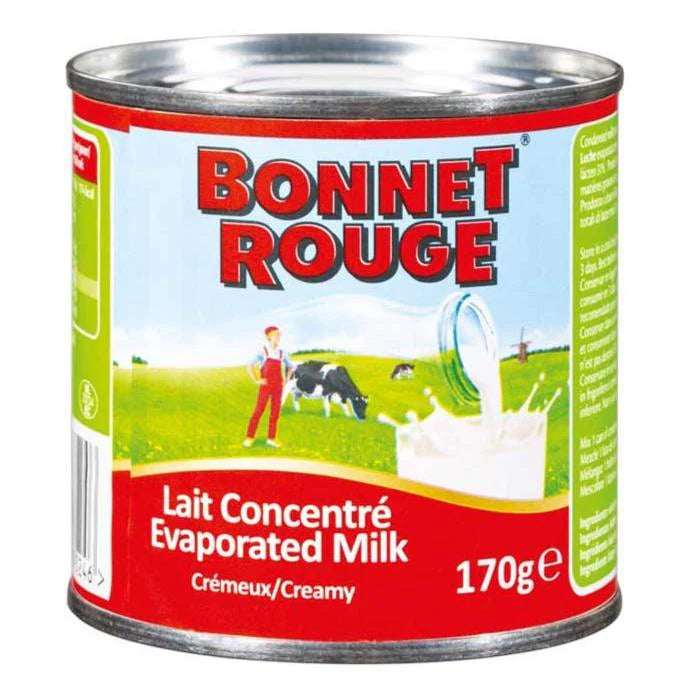 Bonnet rouge lait concentré